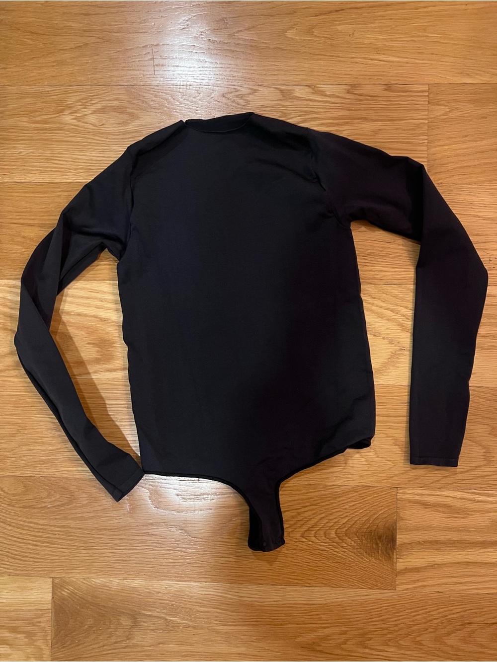 SKIMS Women’s Black Long-Sleeve Bodysuit Sm-Med